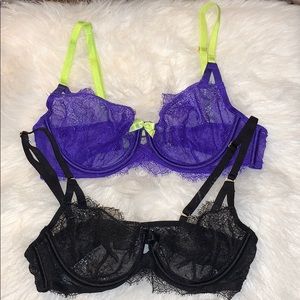 Victoria’s Secret 2 mesh lace bras